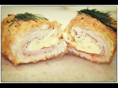 Chicken Rolls Le Cordon Bleu in the oven