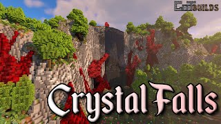 Minecraft Waterfall Timelapse: Crystal Falls | Worldpainter Timelapse