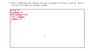 Final Exam Practice: Question 4