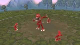 Knuckles the Echidnha Spore Creatures