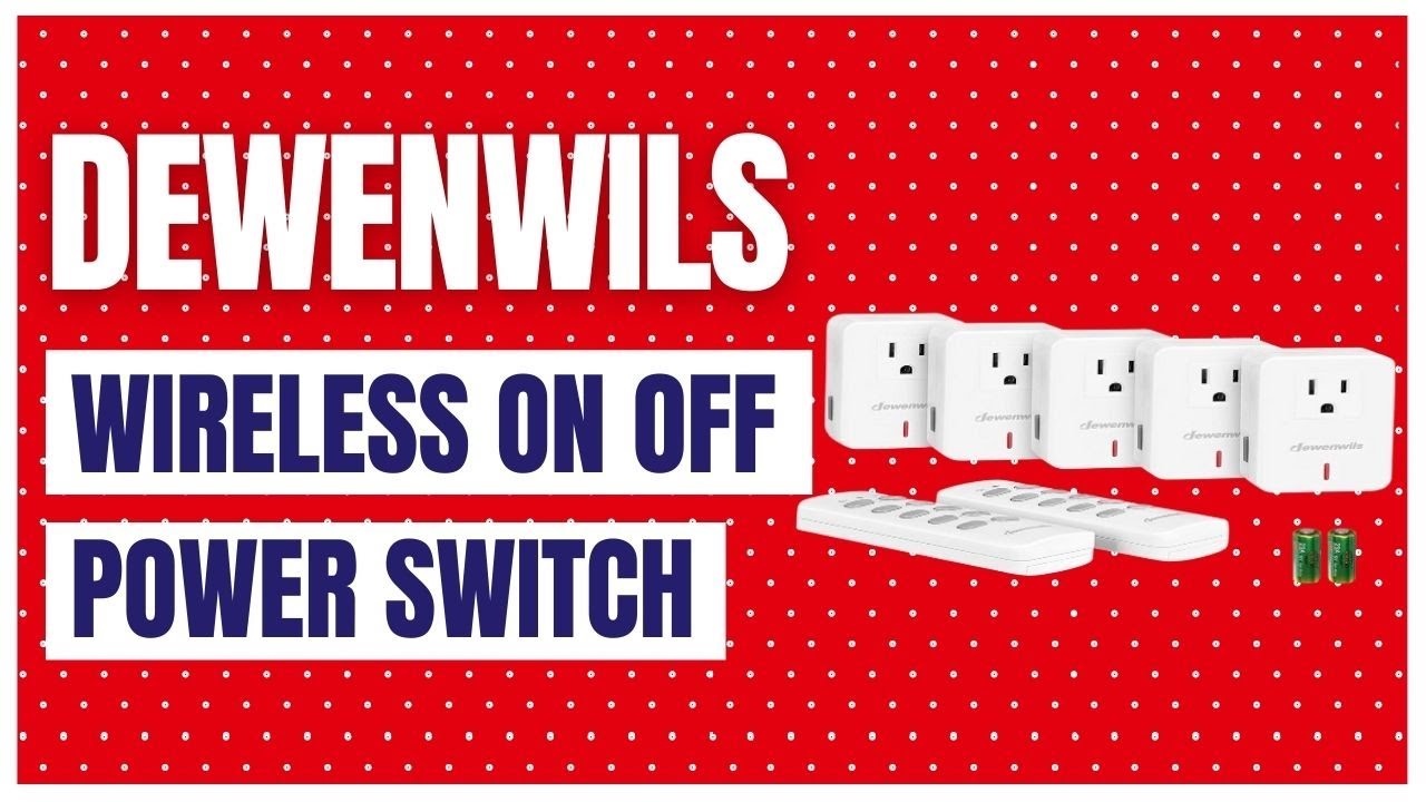 DEWENWILS Indoor Wireless Remote Control Outlet, Electrical Plug