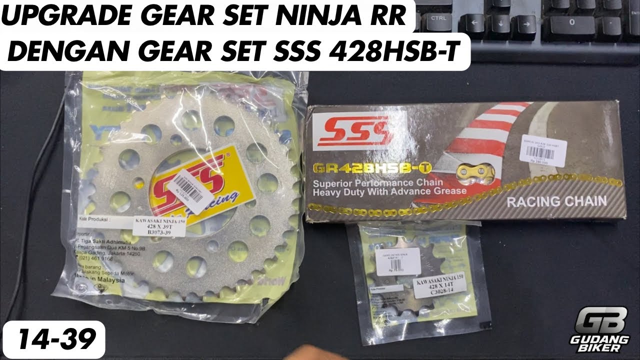 🔧 Proses Upgrade Gear Set Ninja RR ke SSS – Pasang Sendiri di Rumah! 🔩 ...