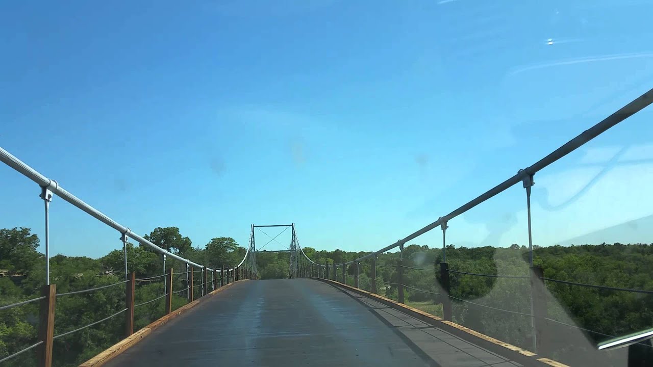 Regency TX Suspension Bridge over Colorado River YouTube