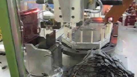 Automatic RF File Heat treating, load/unloading