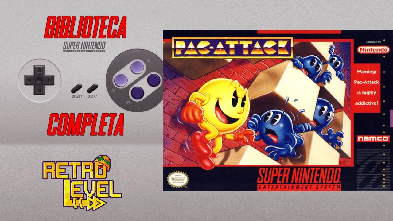 APO SammyCarlsonBC176 アタック13DEMO Pac-Attack - Biblioteca COMPLETA do Super Nintendo #983 - YouTube