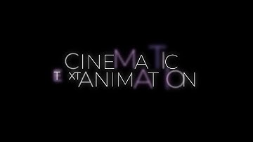 Cinematic Text Animation - After Effects Tutorial | Text Animation After Effects | Editor Amjad Khan