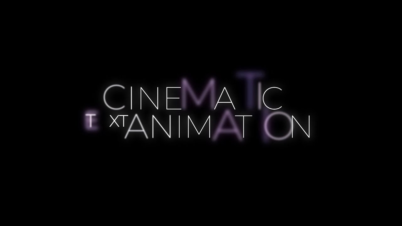 Cinematic Text Animation - After Effects Tutorial | Text Animation After Effects | Editor Amjad Khan