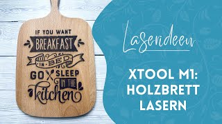 xTool M1 Laser: Holzbrett lasern