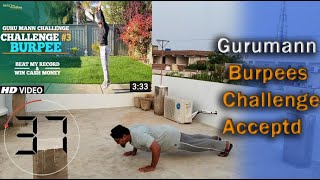 12 Reps || Rayeesfitness || Guru Mann Burpee Challenge 2020 || Challenge Accepted