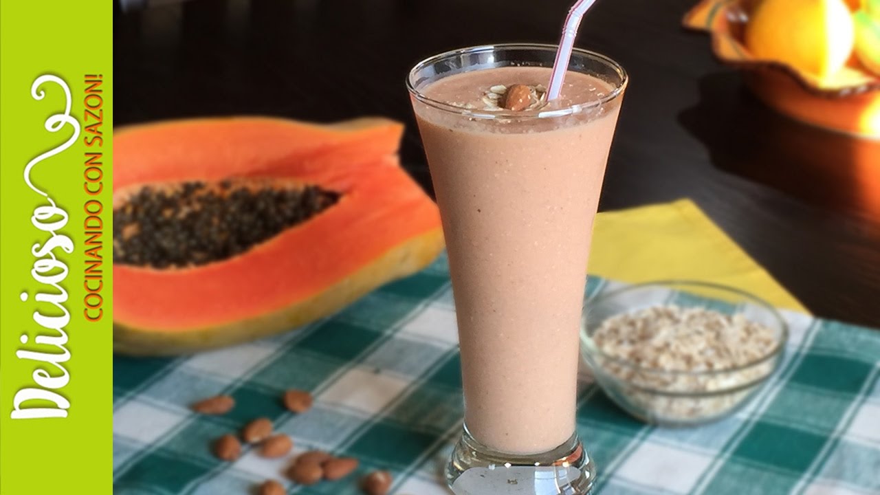 Licuado de papaya y guineo