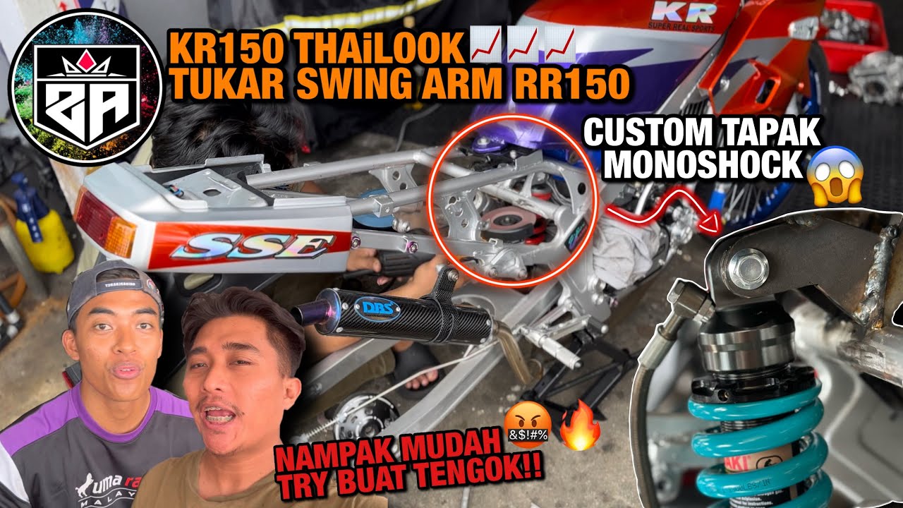 KR150 Ala Thailand | CUSTOM TAPAK MONOSHOCK | Swing ARM RR150 - YouTube