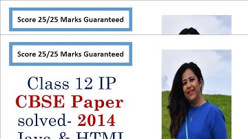 Important Questions for Java Class 12 IP,Java 2014 Paper Part 3