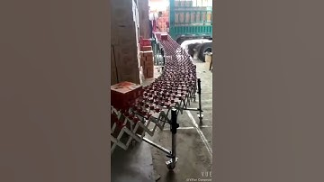 Flexible Gravity Plastic Skate Wheel Conveyor Unloading Boxes