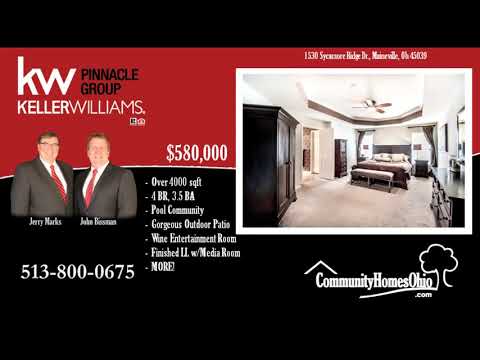 1530 Sycamore Ridge Dr, Maineville, OH home video tour
