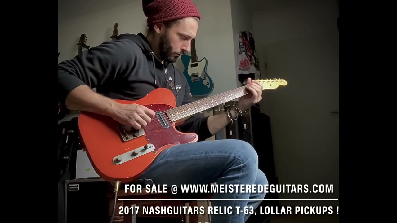For sale @ www.MEISTEREDEGUITARS.com - 2017 Nash Guitars Relic T-63 Telecaster, Lollar Pickups!