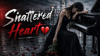 Shattered Heart 💔 by Soulven music  #SadSong #HeartbreakSong#PianoBallad #BrokenHeart#RainyNight