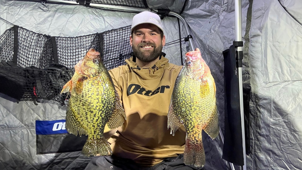 Подледная рыбалка на окуня-краппи!