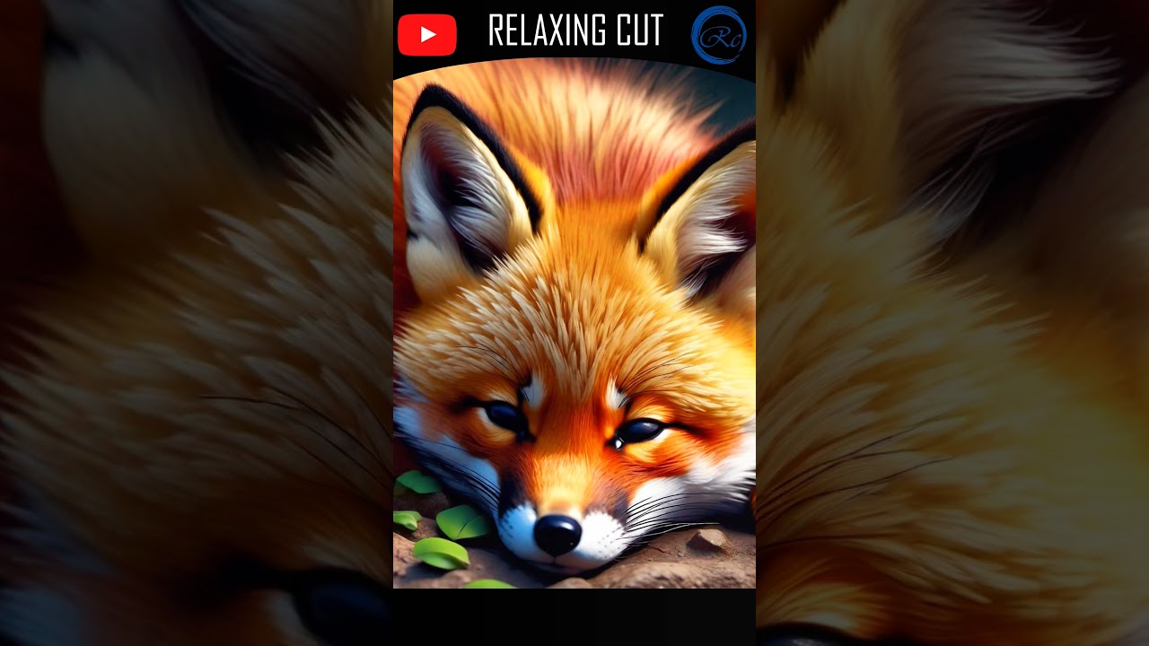 Relaxing lullaby with images of sleeping little foxies 10/10