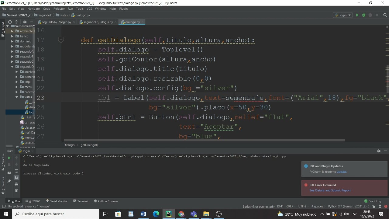 Tkinter : Ventanas Tk y Top Level , Centrado de ventana,. Video 2 - YouTube