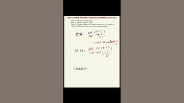 Trick 6: How to check QUICKLY, whether a number is Divisible by 11 or not? @TheEnlightenedLogic
