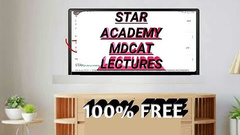 How To download star academy mdcat lmdcat lectures MDCAT