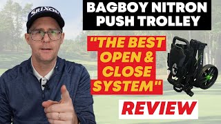 Incredible Golf Trolley! Maybe the Best Ever? BagBoy Nitron Piston.