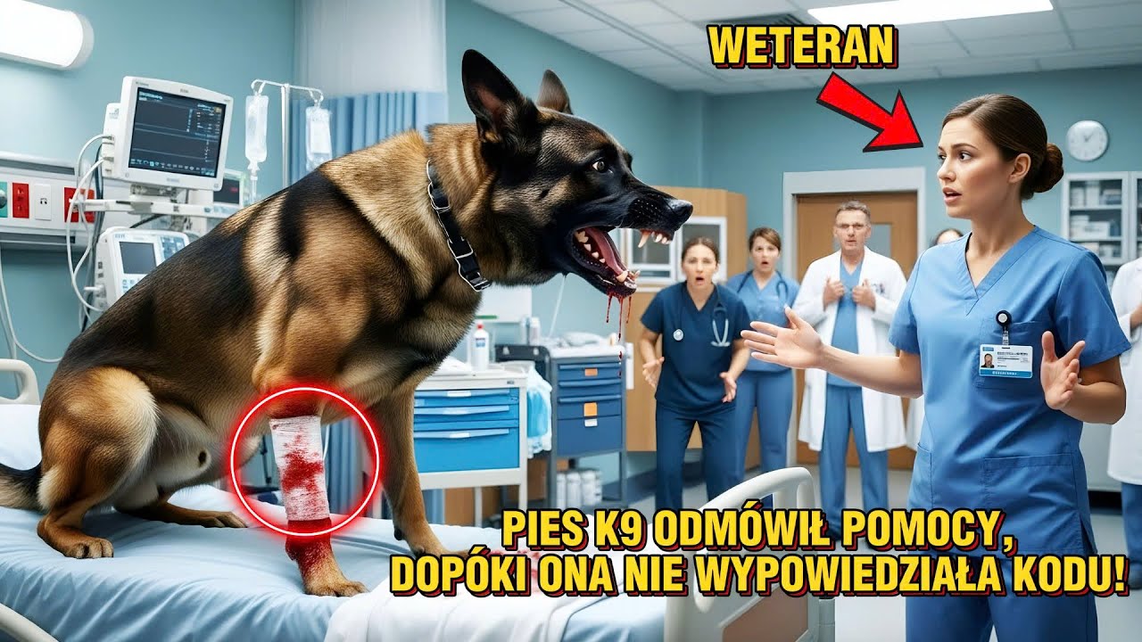 Ranny pies K9 SEAL odmówił leczenia — aż młoda pielęgniarka użyła tajnego kodu jednostki