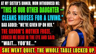 Full My Parents Told Everyone She Just Cleans Houses At My Sister's Wedding—One Guest Froze,, News