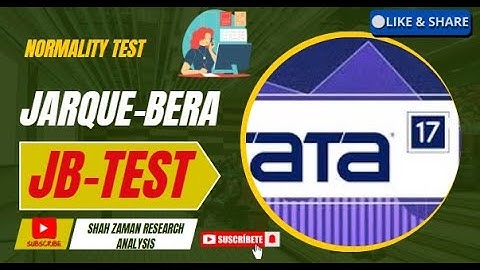 How to Run Jarque-Bera (JB)/ Normality test in Stata