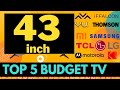 TOP 5 Budget Smart TV's 43" 🇮🇳 for MAY 2020 🔥🔥 COMPARISON BETWEEN 10 BRANDS ⚡⚡