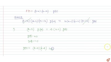A polynomial `p(x)` satisfies the relation `(x-16) p(2x) = 16(x-1) p(x) AA x in R` Let `p(7) =