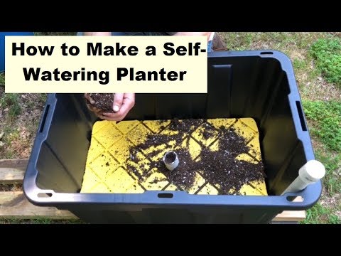 HOW TO Build a SELF-WATERING Planter - YouTube