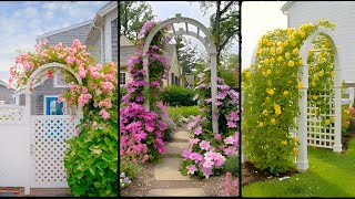 DIY GARDEN AND ARBON IDEAS FOR BACKYARD COTTAGE FARMHOUSE | GARDEN TRELLIS IDEAS