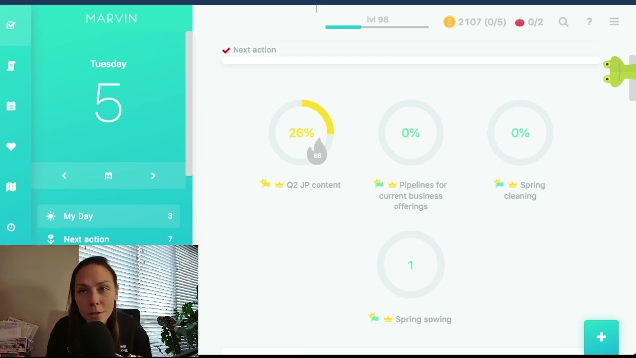Current Amazing Marvin Setup - April 2022