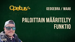 Paloittain määritelty funktio (GeoGebra CAS)