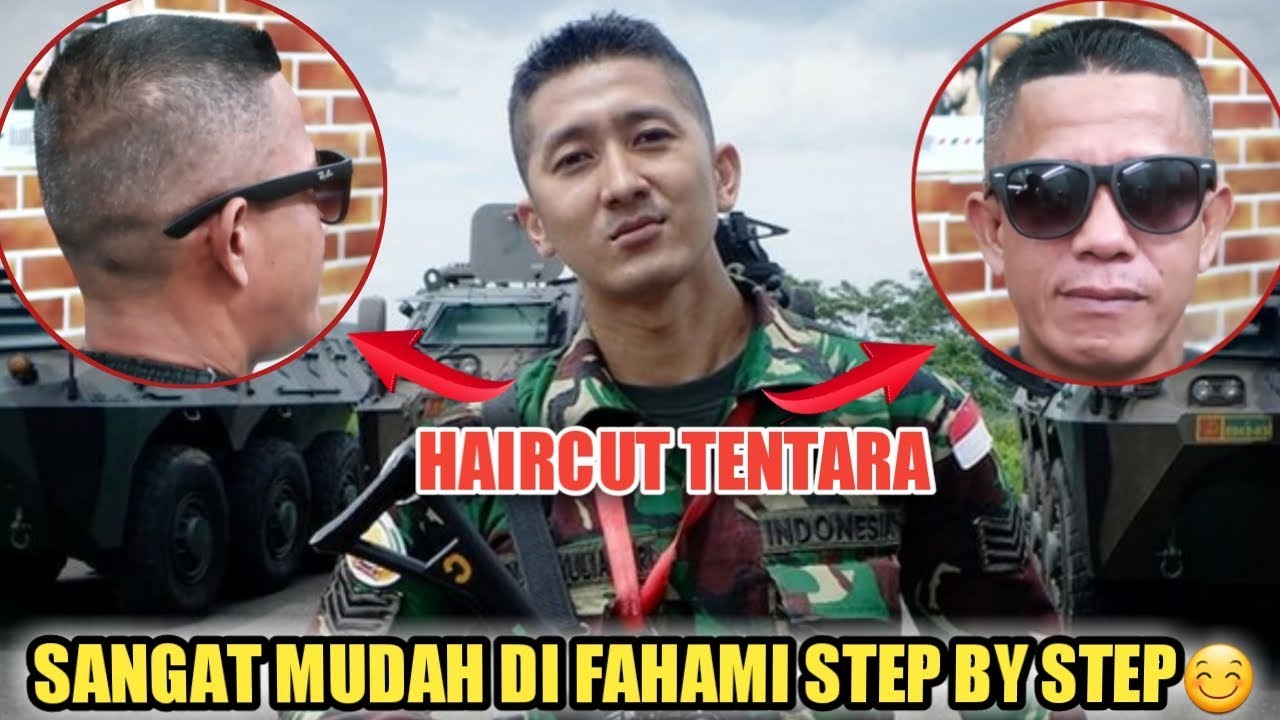 Cara Mudah Potong Rambut Cepak Tentara  Mudah Di Fahami 