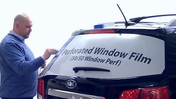 Perforated Window Decal Graphics: Installation Guide (50-50 D.O.T. Approved Window Perf)