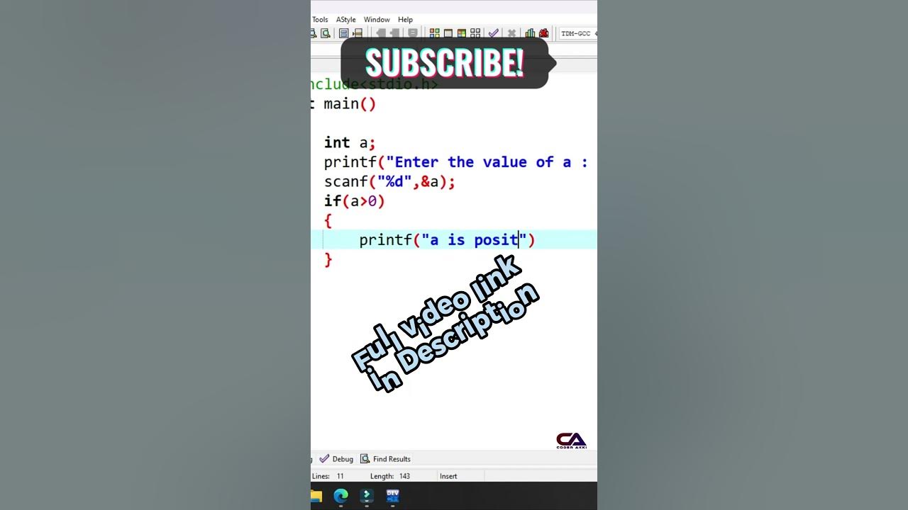 c-language-program-5-if-else-statement-shorts-dev-c-anyone
