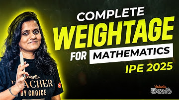 Complete Maths Weightage for IPE 2025 In తెలుగు | IPE 1st & 2nd Year | Must Watch | Uma Ma