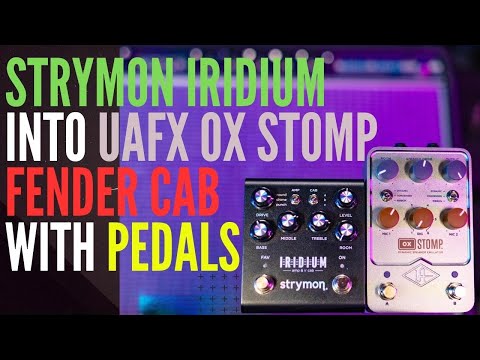 Strymon Iridium Round into UAFX OX Stomp Fender Cab with Pedals!