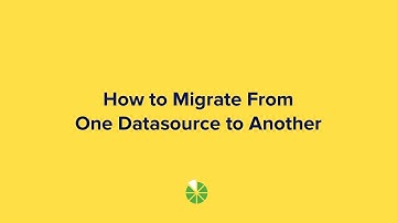 How to Migrate From One Datasource to Another