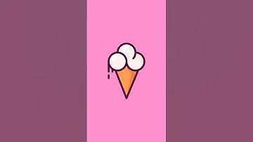 How to Draw Ice Cream in Adobe Illustrator | #icecreamillustration #drawing  #illustrator #food