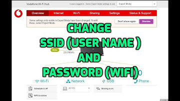 Vodaphone Broadband Router- Change User name and Password