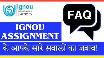 IGNOU Assignment Guide For All IGNOU Students | IGNOU Assignment kaise Banaye | Complete information