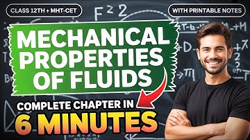 MECHANICAL PROPERTIES OF FLUIDS - COMPLETE FORMULA REVISION | PHYSICS | 12TH + MHT-CET | EduLab |