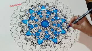 Mandala Art For Beginners Step By Step Tutorial Part-2 | @Easy_Mandala59