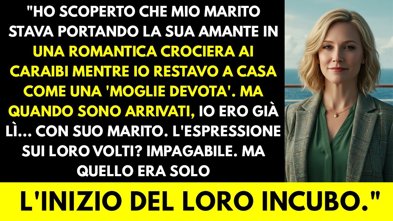 Ho scoperto che mio marito stava andando in crociera con la sua amante, ma quando è arrivato, ero