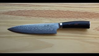 LauKingdom Damascus Chefs Knife 8 inch Review
