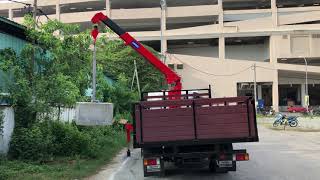 Malaysia Isuzu Npr Pro Come With Unic 290 Crane Lifting 2 Tonne Concrete Block Isuzu Crane Truck