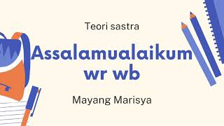 MENGANALISIS PUISI MENGGUNAKAN PENDEKATAN STRUKTURAL